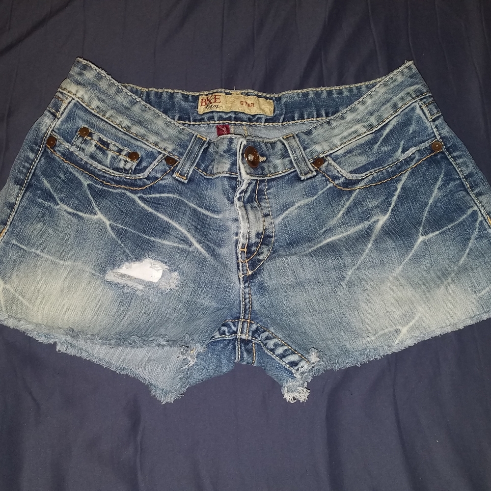 Distressed Jean Shorts